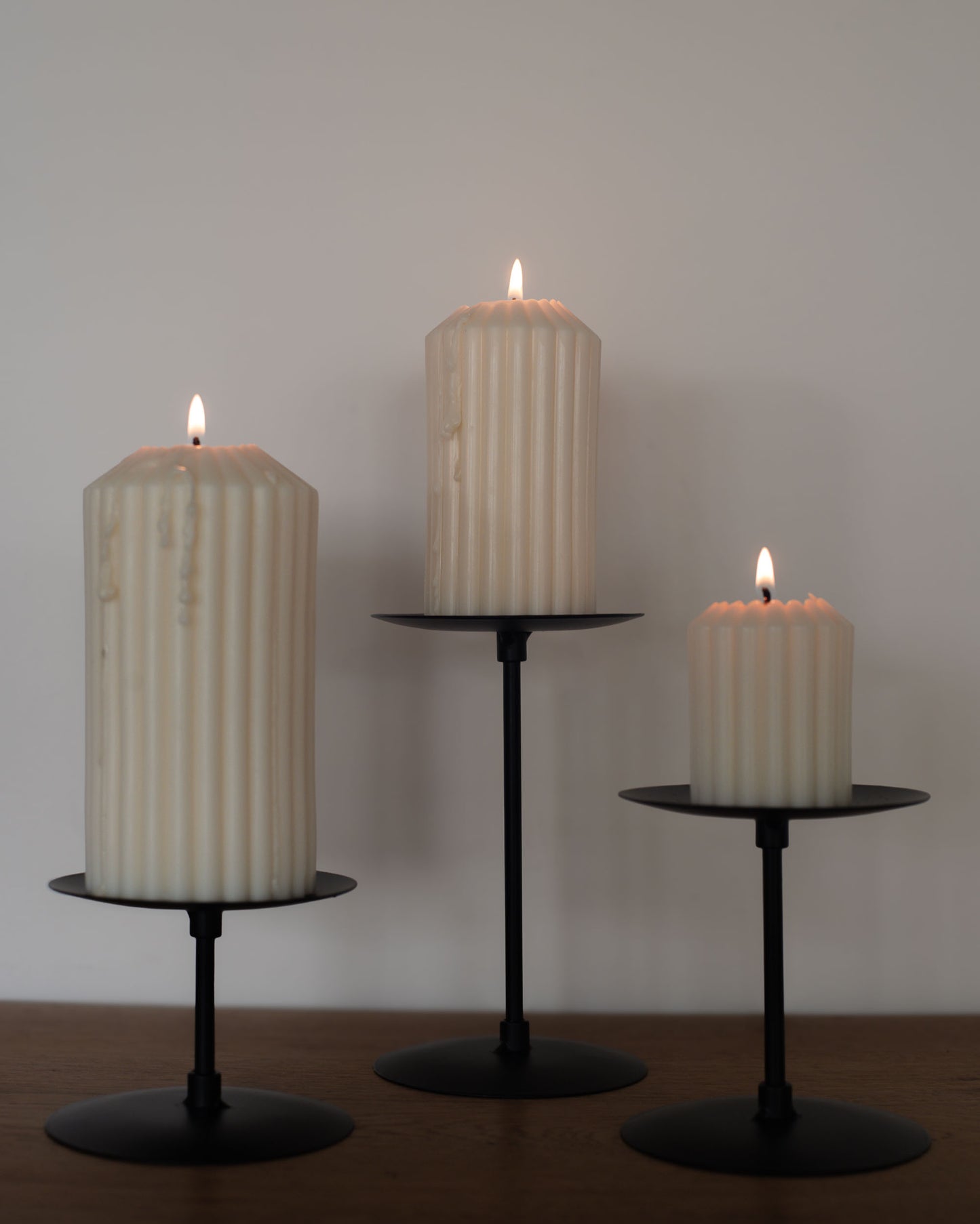 Fern Candle Holder Trio