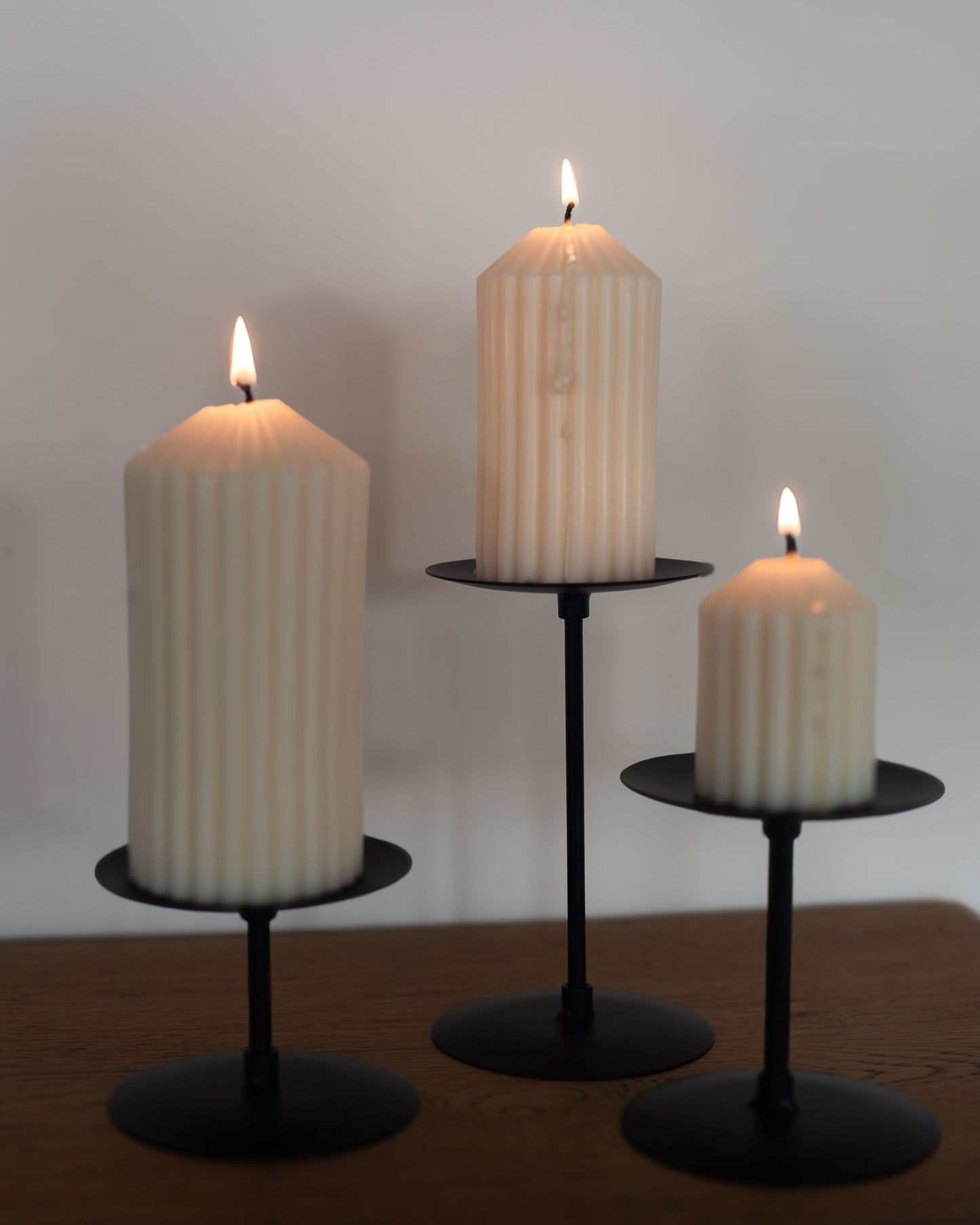 Fern Candle Holder Trio