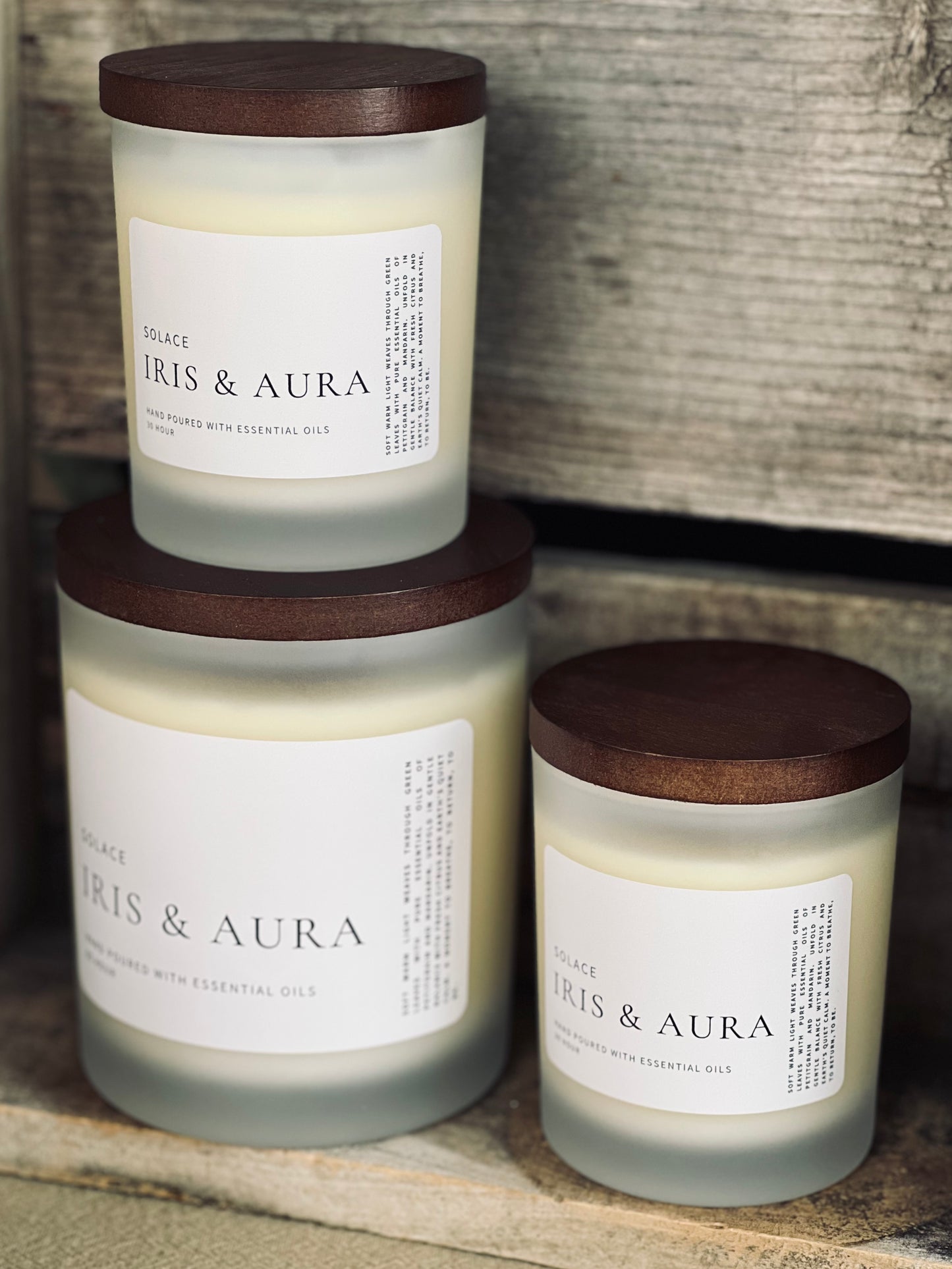 Solace | Petitgrain & Mandarin Rind Essential Oil Candle